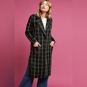 Michael Stars Black and White Patterned Coat